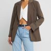 Clothing CAARA | Larsen Oversized Blazer Loden