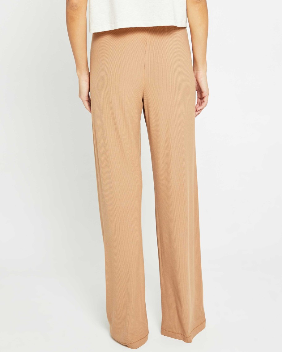 Clothing CAARA | Soft Lounge Pajama Pant Camel