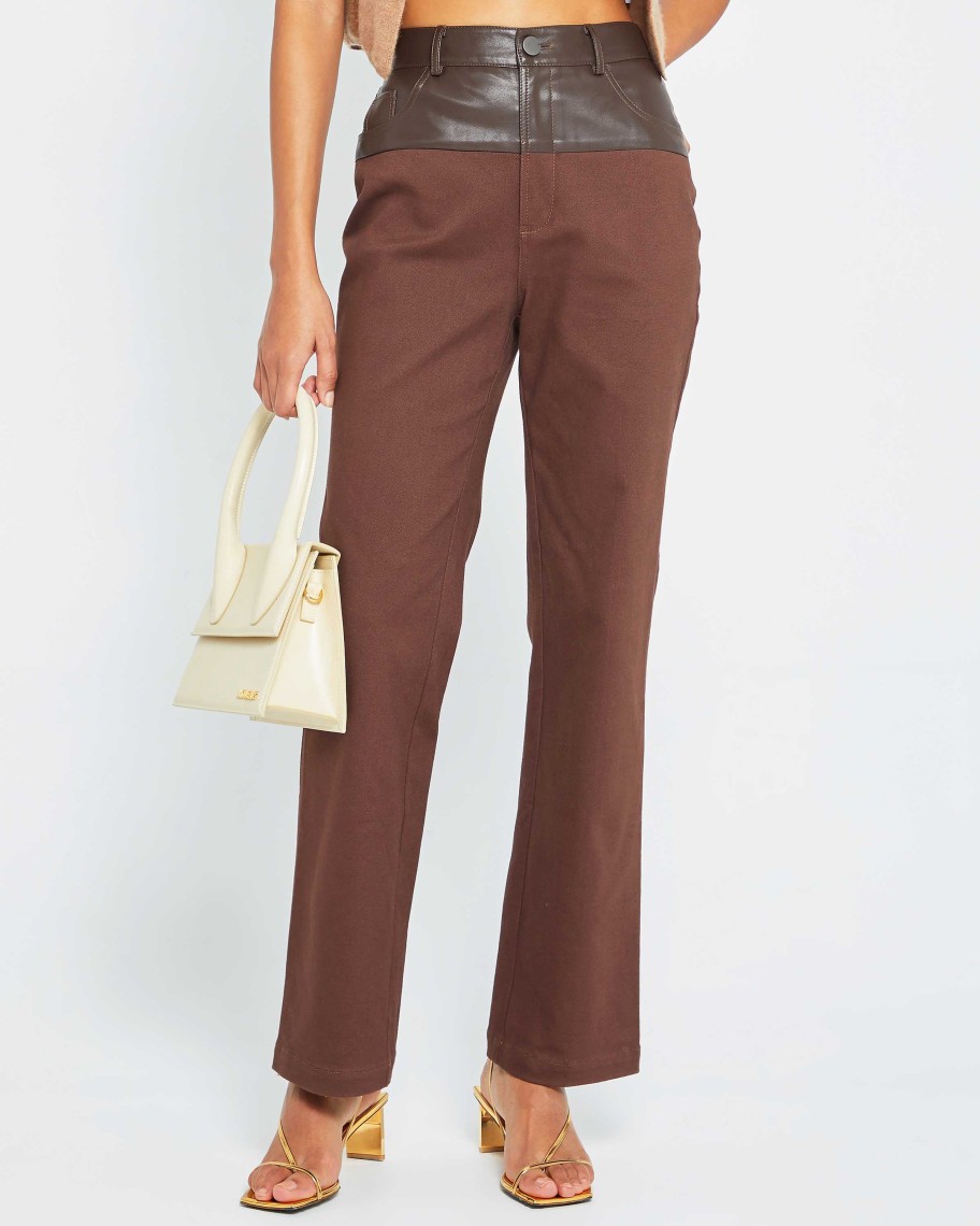 Clothing kourt | Uma Denim Pant Brown