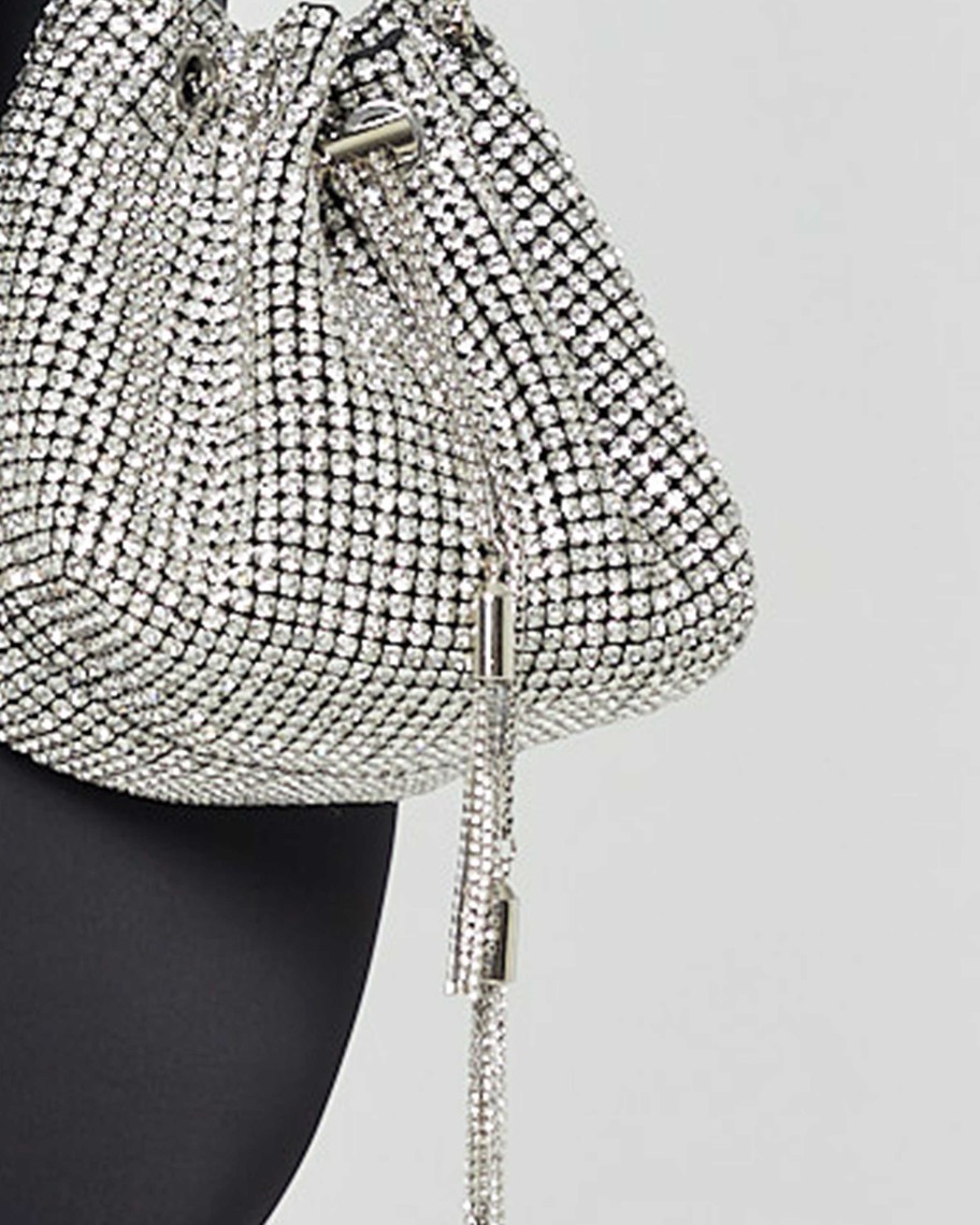 Accessories FEW MODA | Bree Pouch Clutch Silver