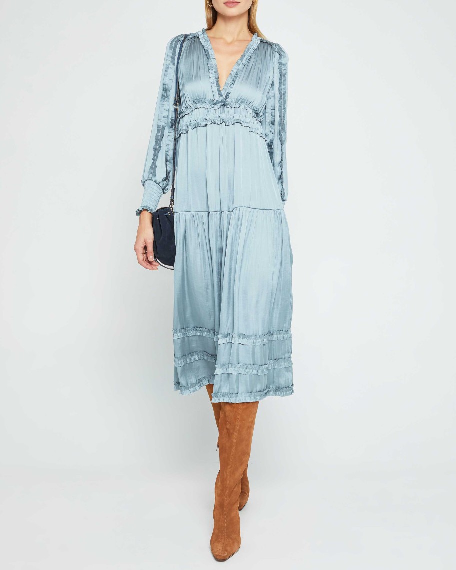 Clothing o.p.t | Tianna Midi Dress Blue