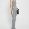 Clothing CAARA | Soft Lounge Foldover Pant Dark Grey