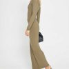 Clothing CAARA | Soft Lounge Long Sleeve Dress Army Green