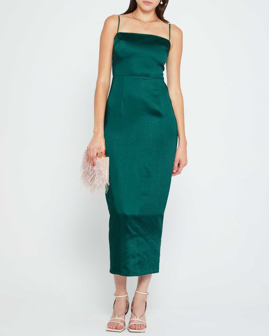 Clothing o.p.t | Vinci Dress Dark Green