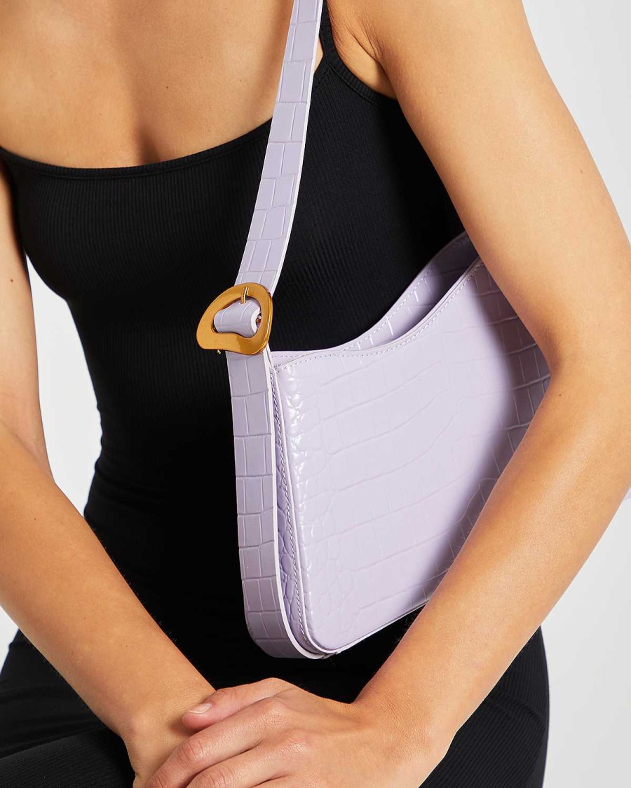 Accessories Kunogigi | Daphne Leather Shoulder Bag Light Purple