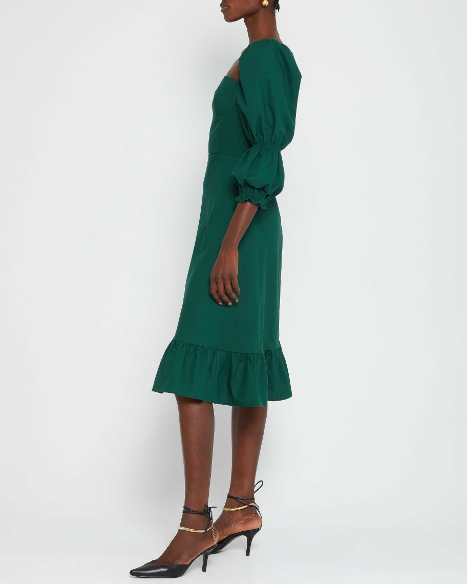 Clothing o.p.t | Kourtney Dress Dark Green