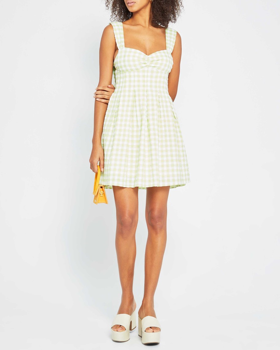 Clothing kourt | Hana Dress Green Gingham