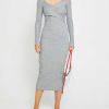 Clothing CAARA | Cosima Knit Dress Grey