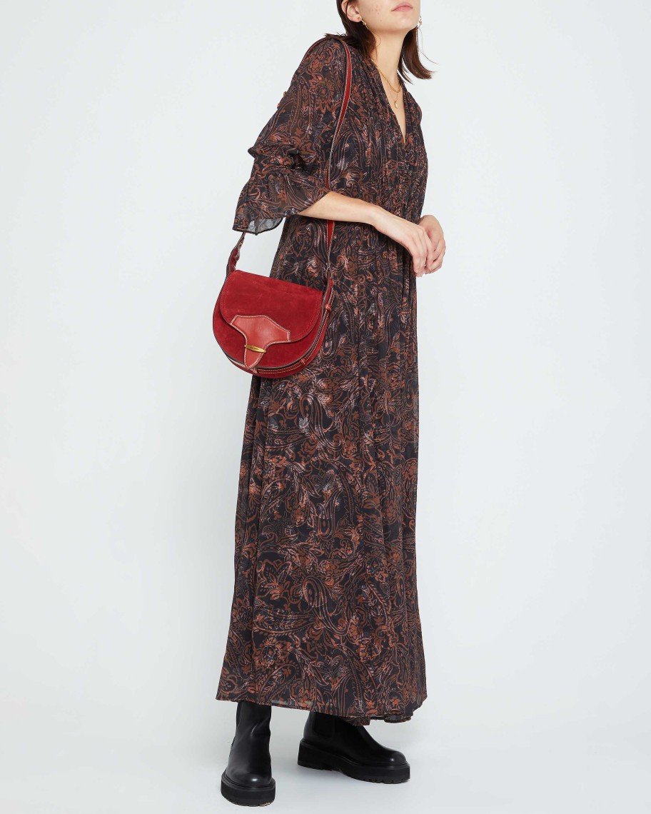 Clothing CAARA | Millie Dress Black Paisley