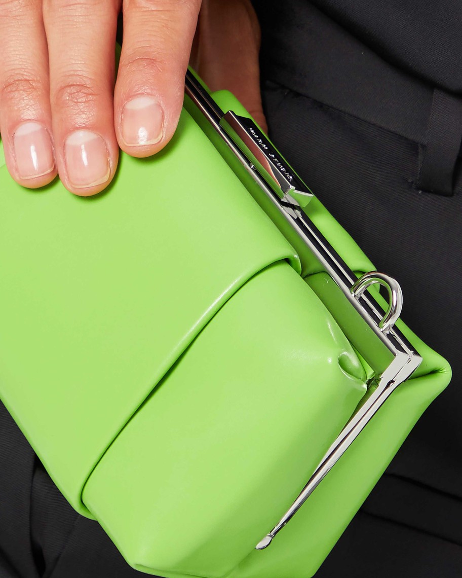 Accessories Kunogigi | Link Leather Mini Bag Lime Green