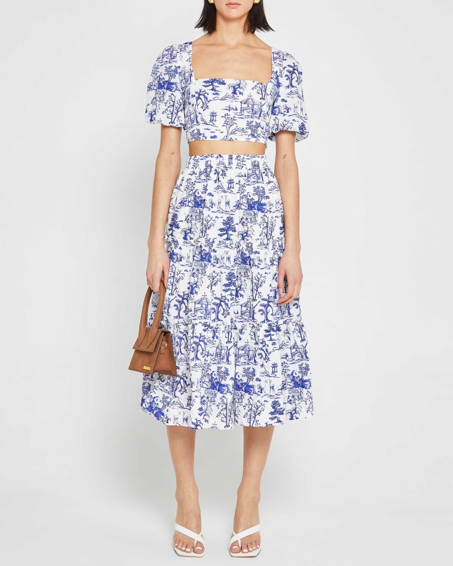 Clothing o.p.t | Thalia Two Piece Set Dark Blue Toile