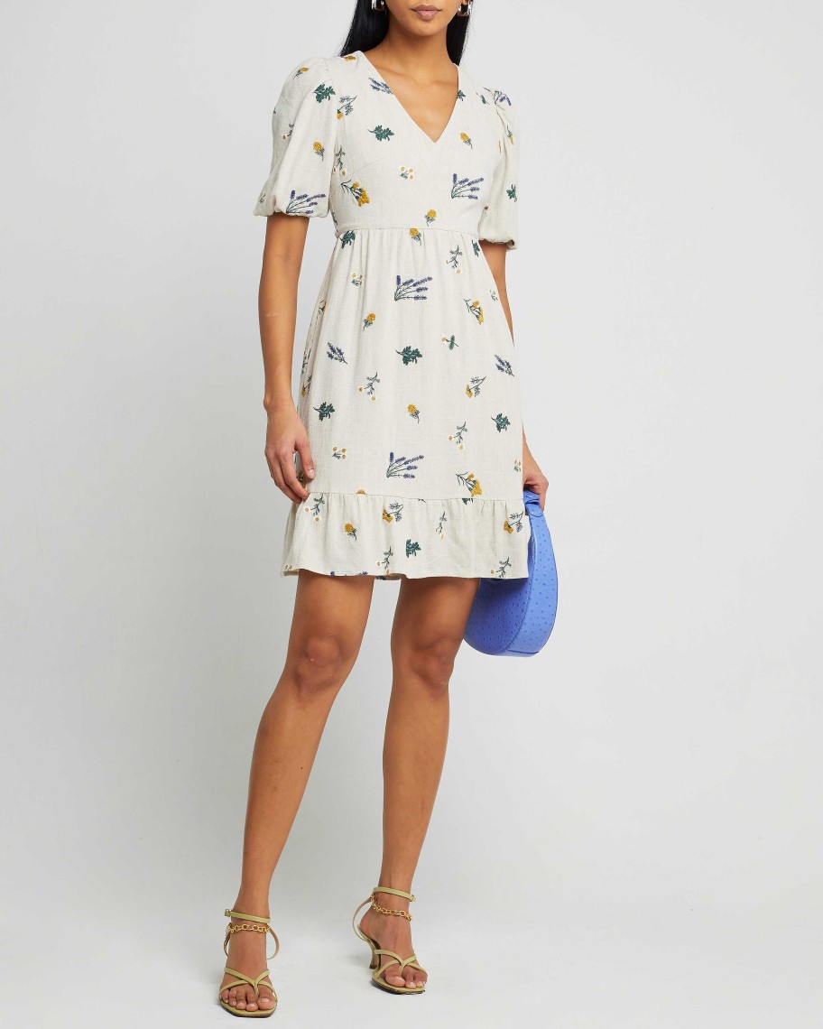 Clothing kourt | August Dress Beige Floral