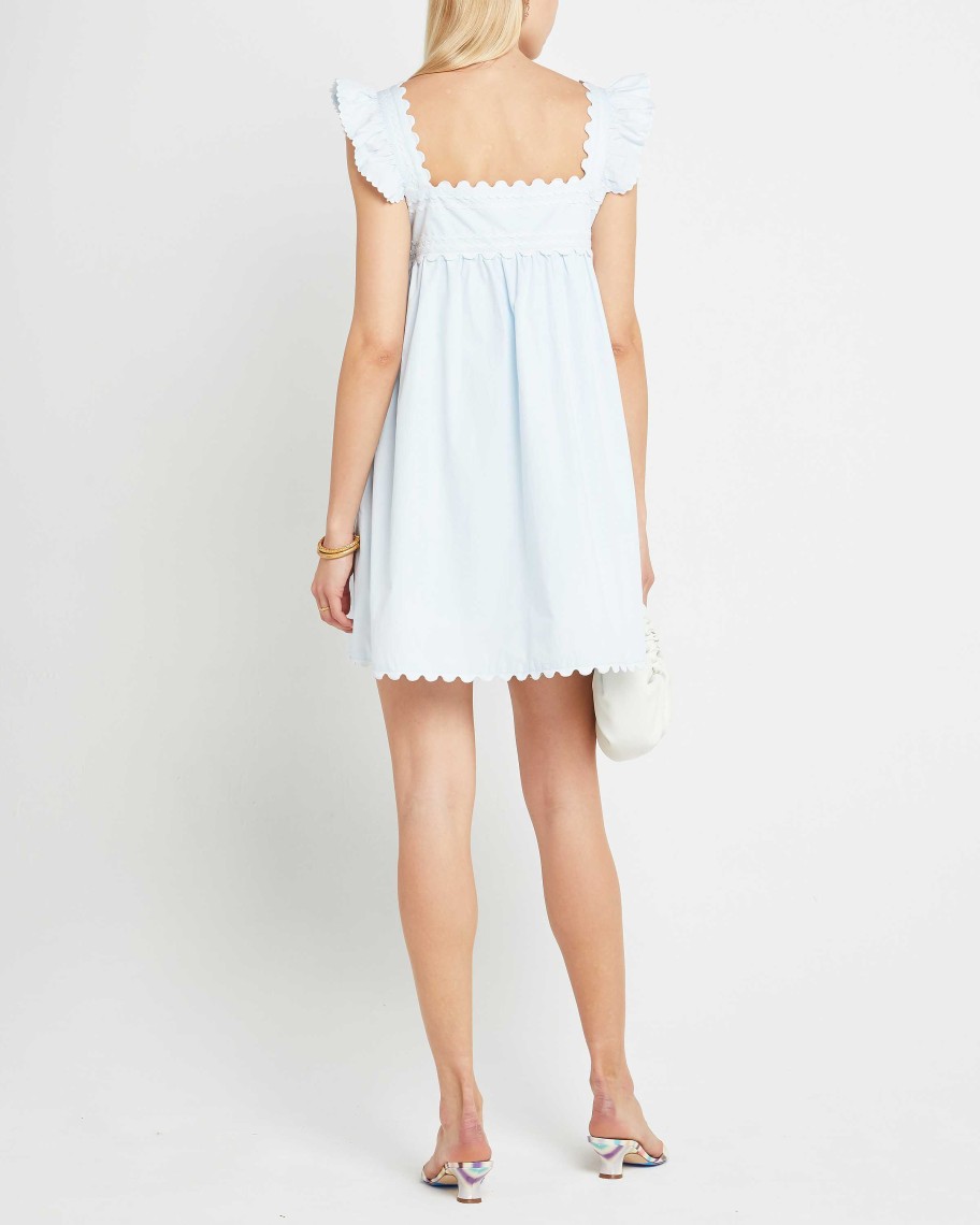 Clothing kourt | Cotton Kalliope Dress Light Blue