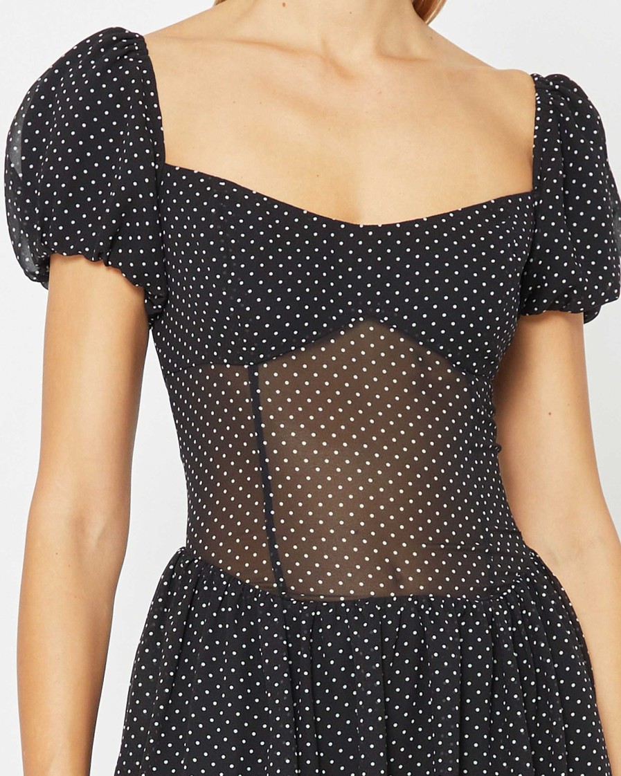 Clothing o.p.t | Vonnie Dress Black Polka Dot