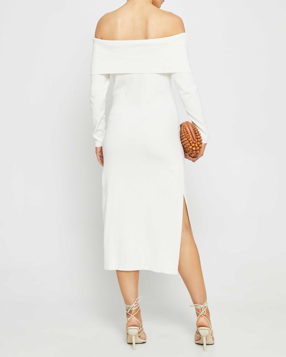 Clothing o.p.t | Francesca Midi Dress White