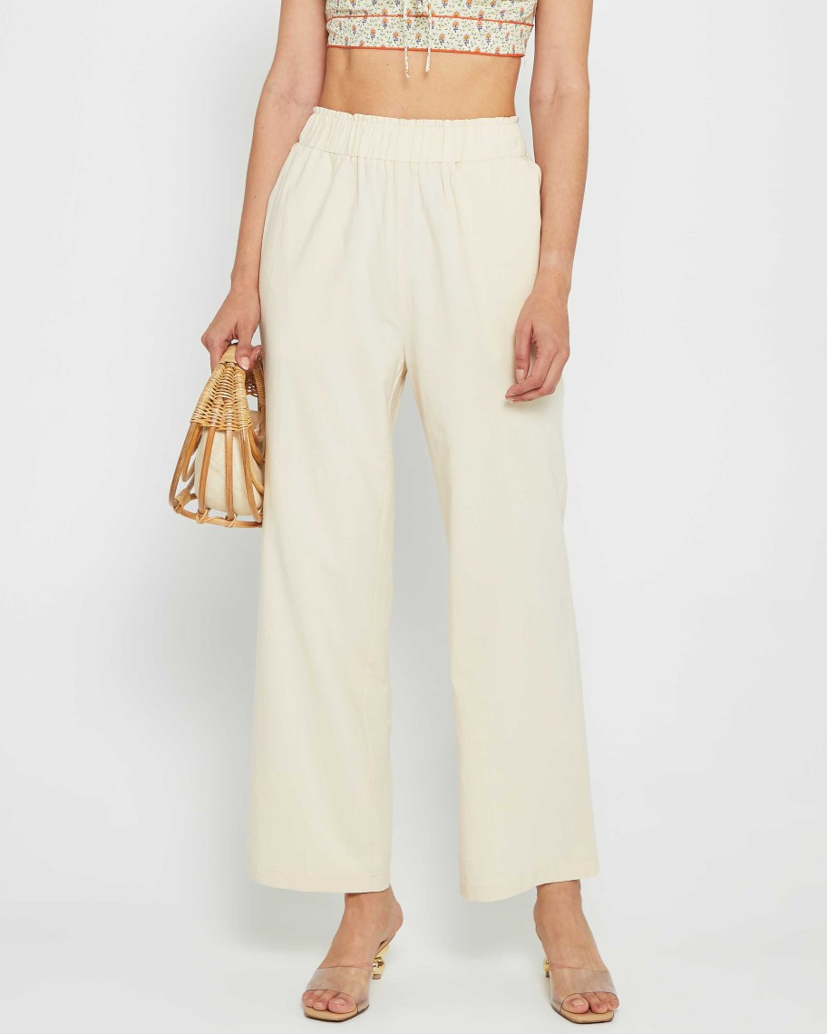 Clothing kourt | Fae Linen Pant Cream