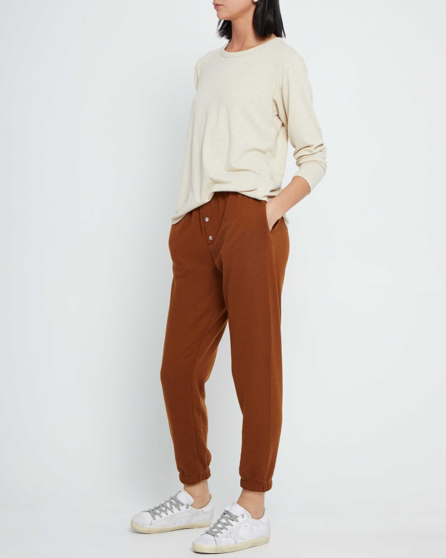 Clothing CAARA | Lounge Around Longsleeve Beige