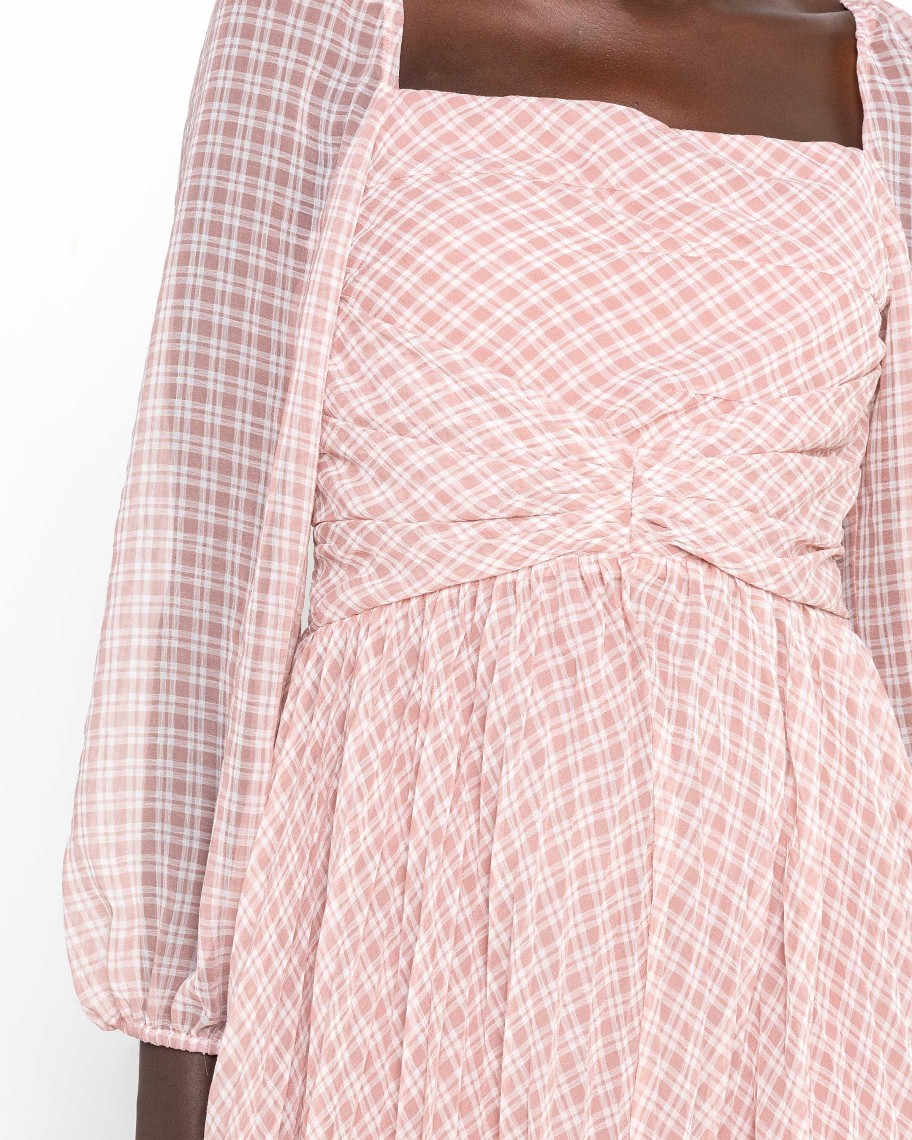 Clothing o.p.t | Hazel Dress Pink Plaid