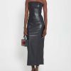 Clothing o.p.t | Kimberly Vegan Leather Dress Black