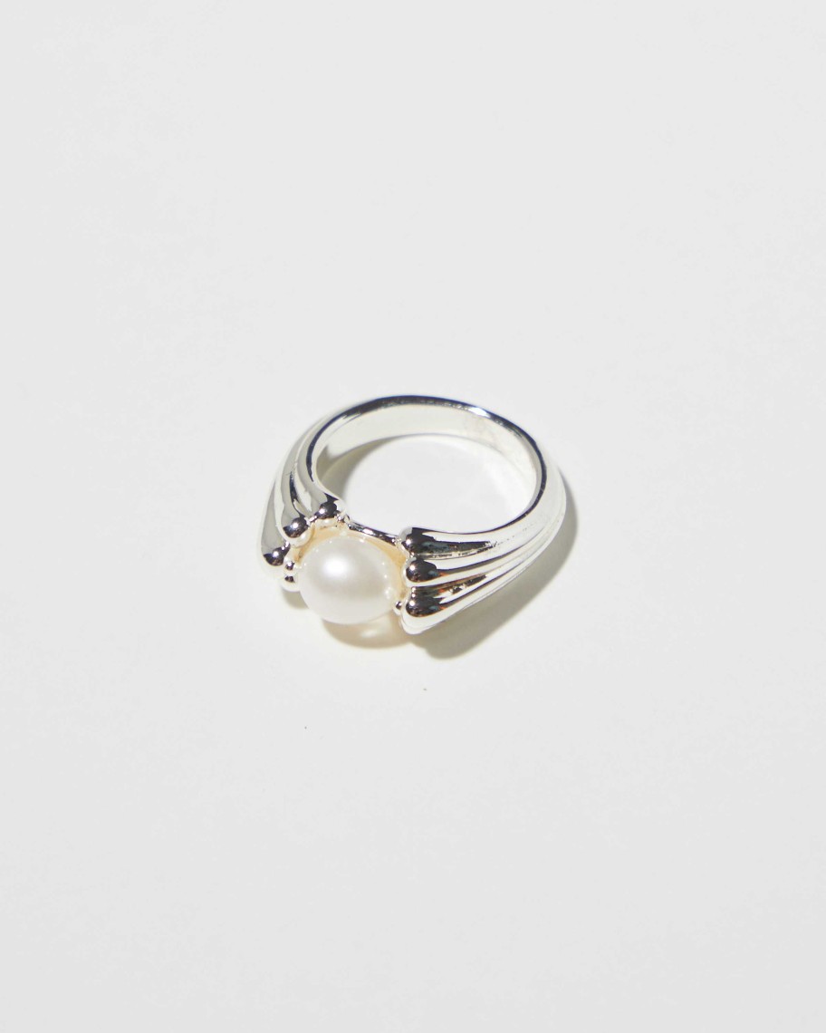 Accessories FEW MODA | Pearl Ring Silver