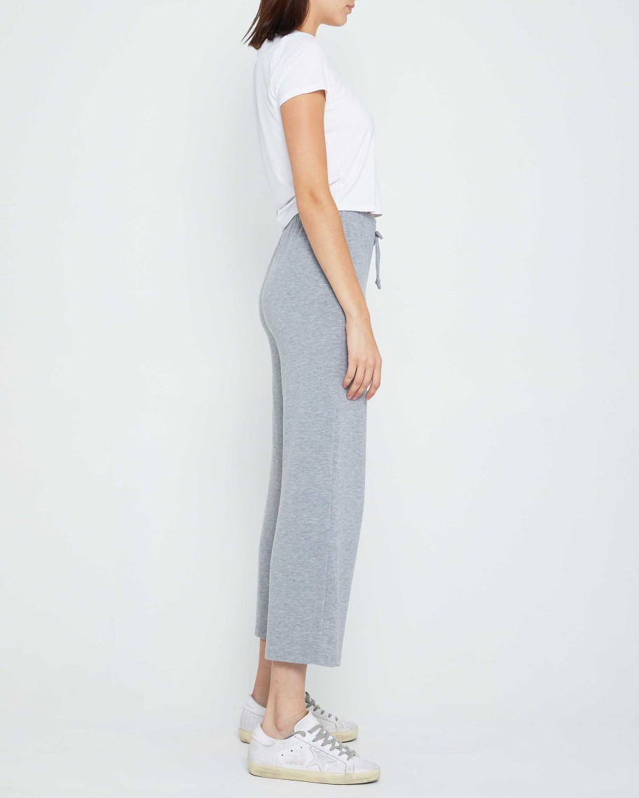 Clothing CAARA | Lounge Around Ankle Sweatpant Heather Grey