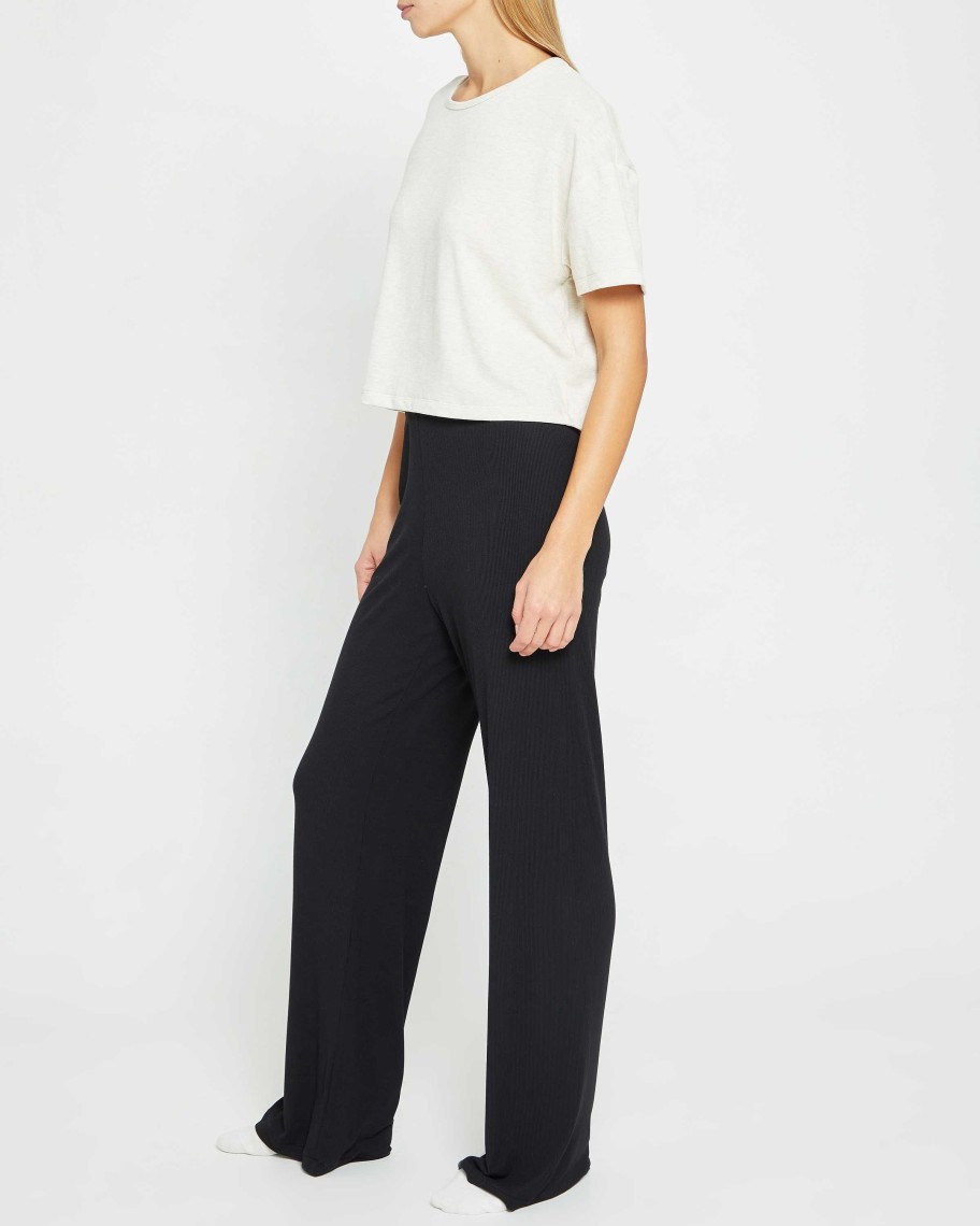 Clothing CAARA | Soft Lounge Pajama Pant Black