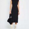 Clothing CAARA | Gaiola Cashmere Dress Black