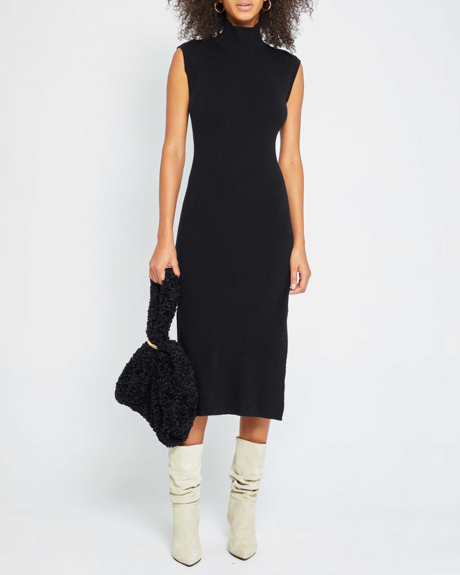 Clothing CAARA | Gaiola Cashmere Dress Black