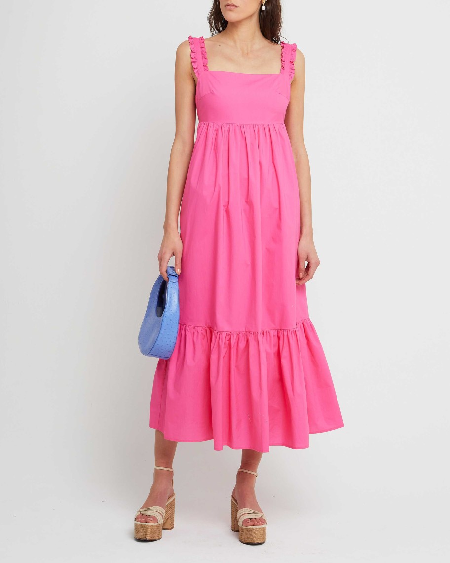 Clothing o.p.t | Maude Cotton Dress Hot Pink