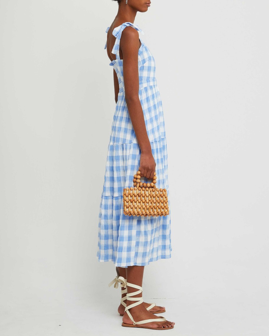 Clothing o.p.t | Aida Dress Blue Gingham