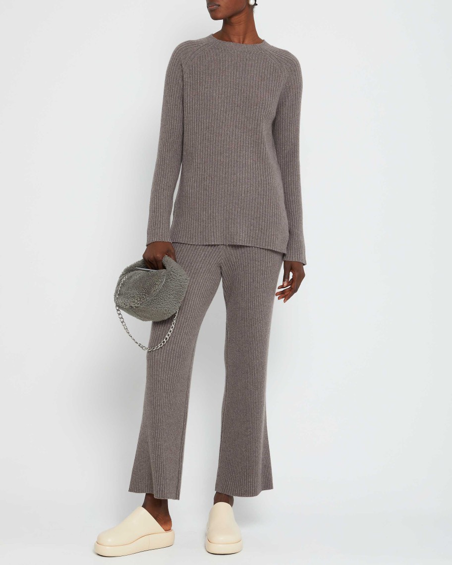 Clothing CAARA | Capua Wool Cashmere Pant Warm Grey