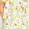 Clothing o.p.t | La Fortuna Dress White Fruit Print