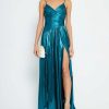 Clothing o.p.t | Evan Dress Metallic Teal