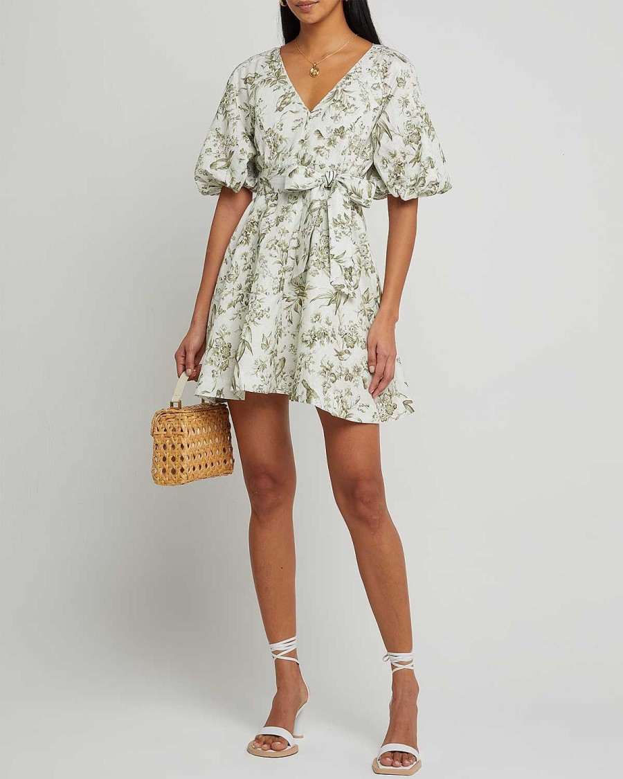 Clothing o.p.t | Mika Dress Green Floral