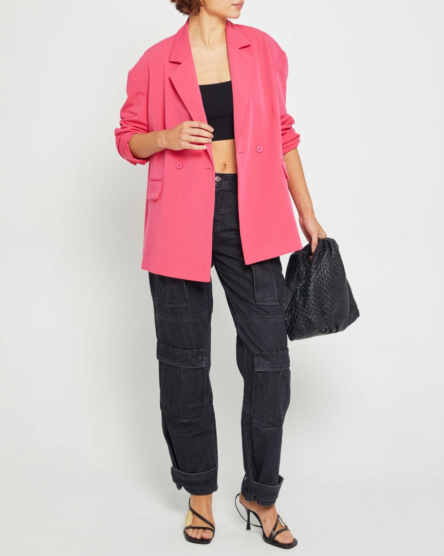 Clothing CAARA | Fritz Oversized Blazer Hot Pink