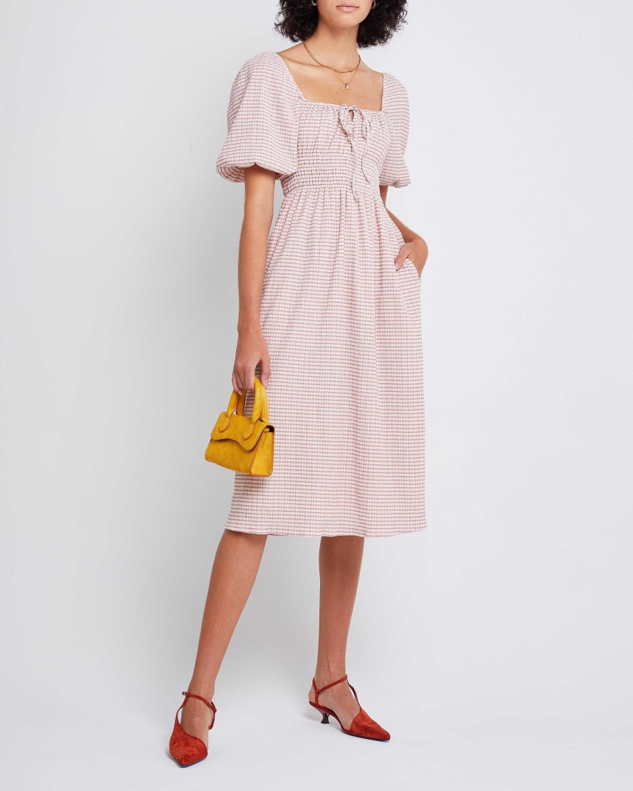 Clothing o.p.t | Noemi Dress Pink Plaid