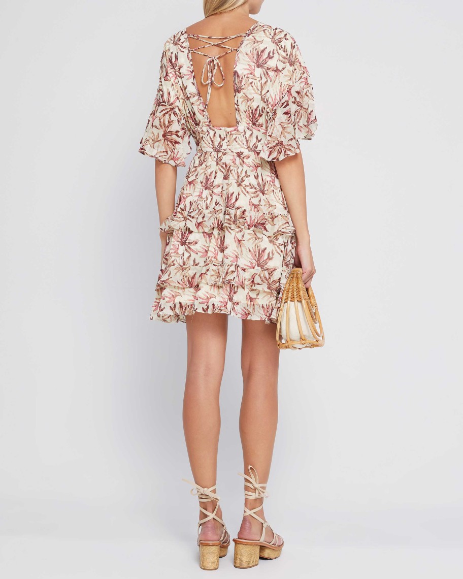 Clothing o.p.t | Wyne Dress Brown Floral