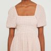 Clothing o.p.t | Daisy Midi Dress Pink Plaid