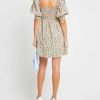 Clothing kourt | Calypso Mini Dress Beige Floral