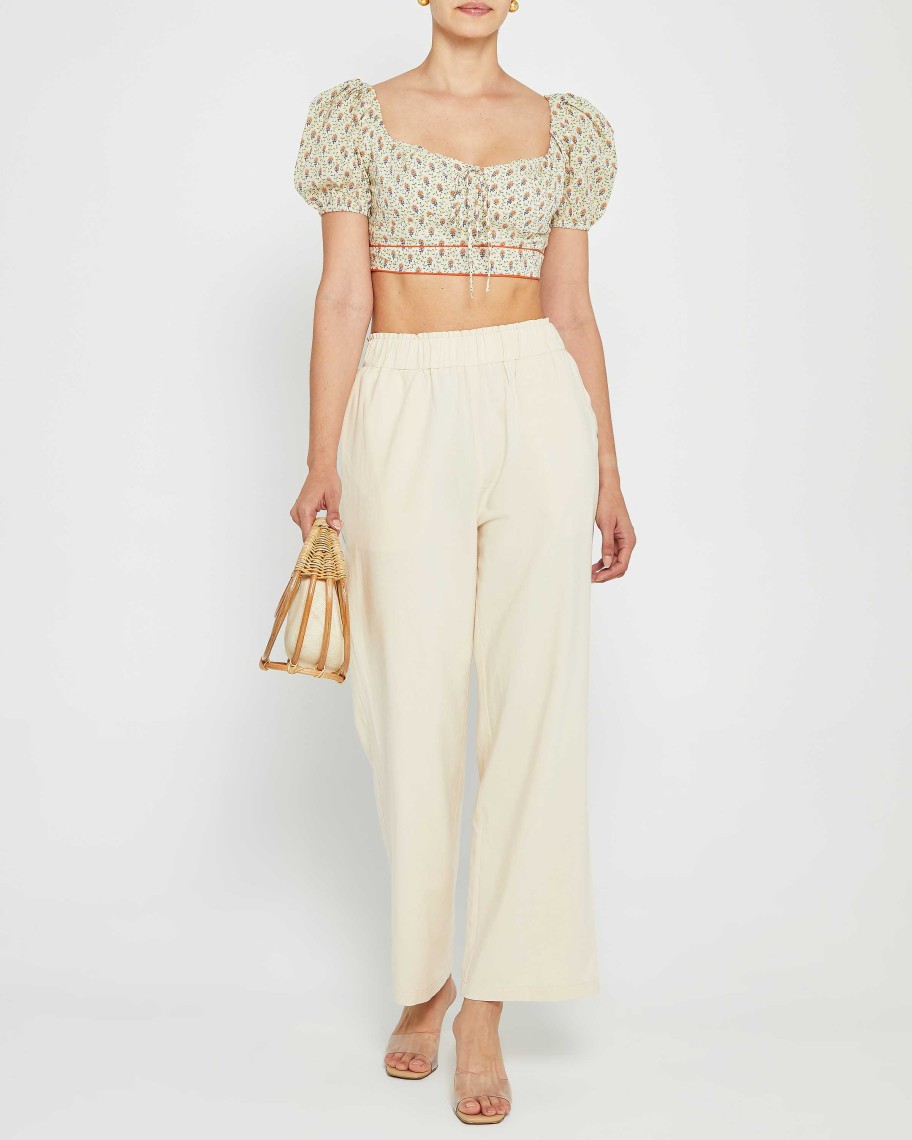 Clothing kourt | Fae Linen Pant Cream