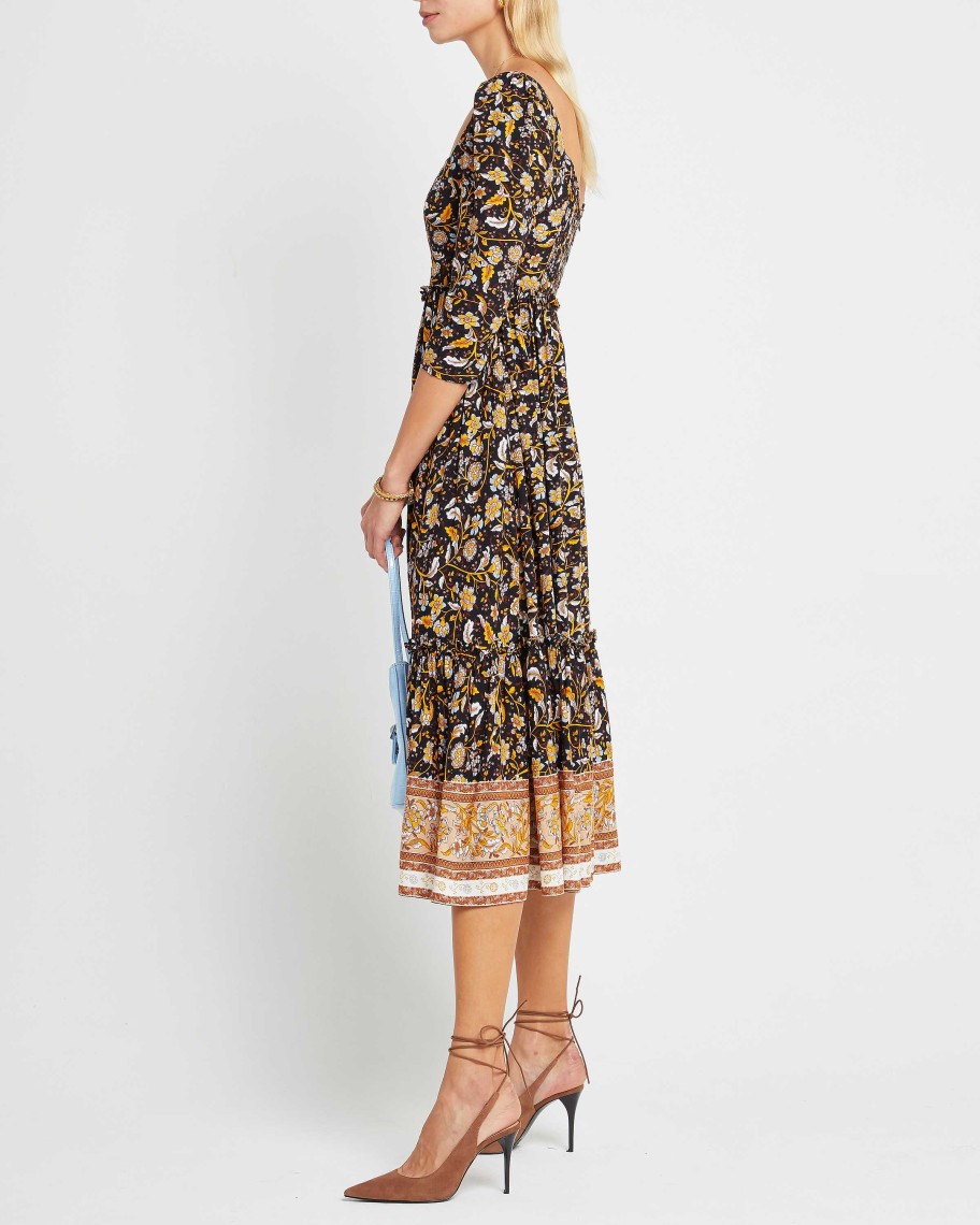 Clothing o.p.t | Willow Dress Brown Floral