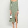 Clothing o.p.t | Crimini Dress Green Polka Dotted Print