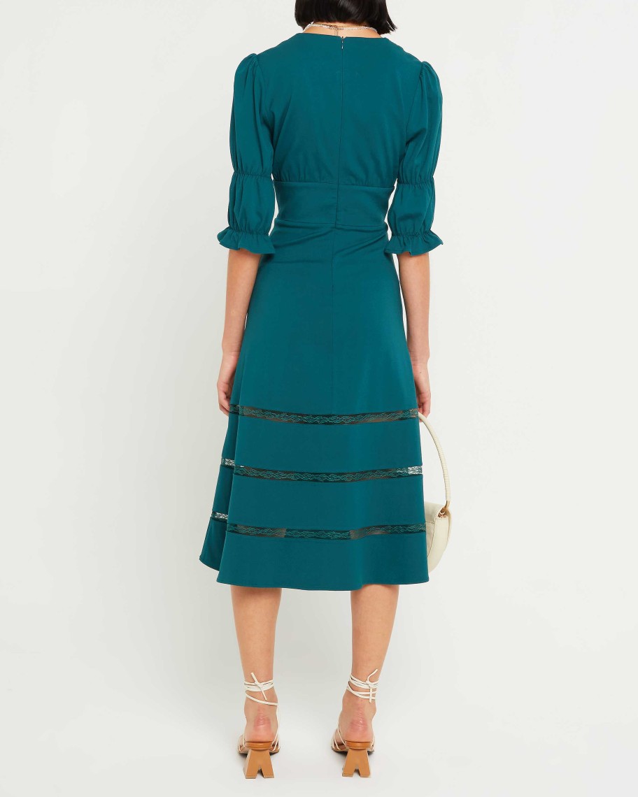 Clothing o.p.t | Parker Dress Forest Green