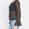 Clothing kourt | Iben Top Black Polka Dot