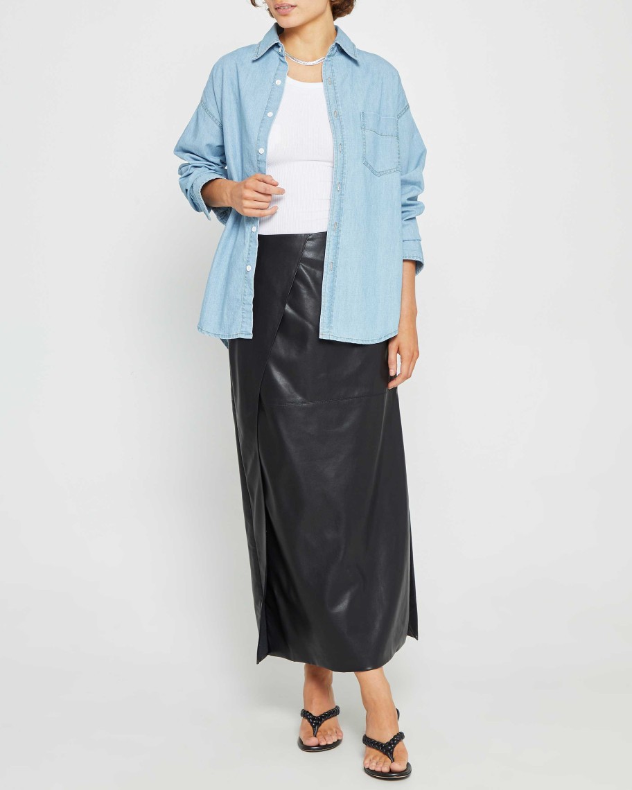 Clothing kourt | Ayla Denim Shirt Light Wash