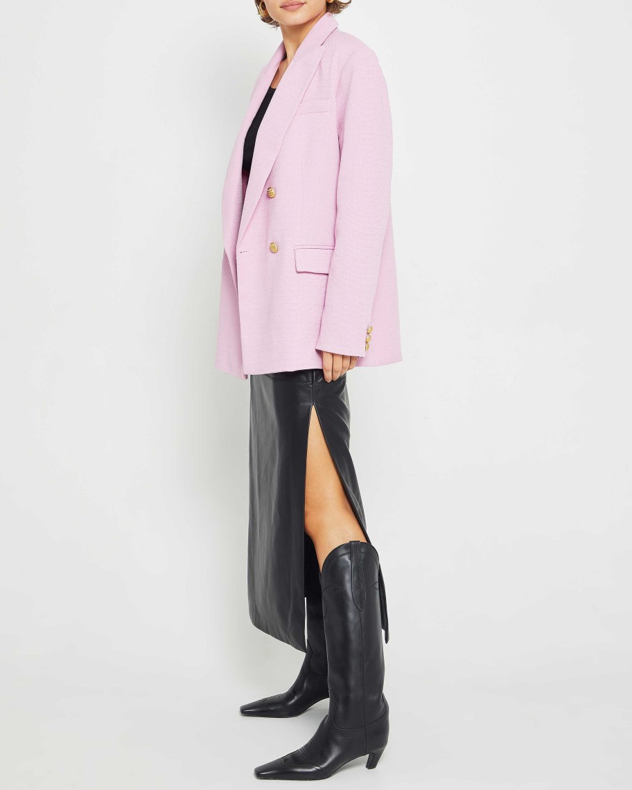 Clothing CAARA | Brittni Oversized Blazer Pink