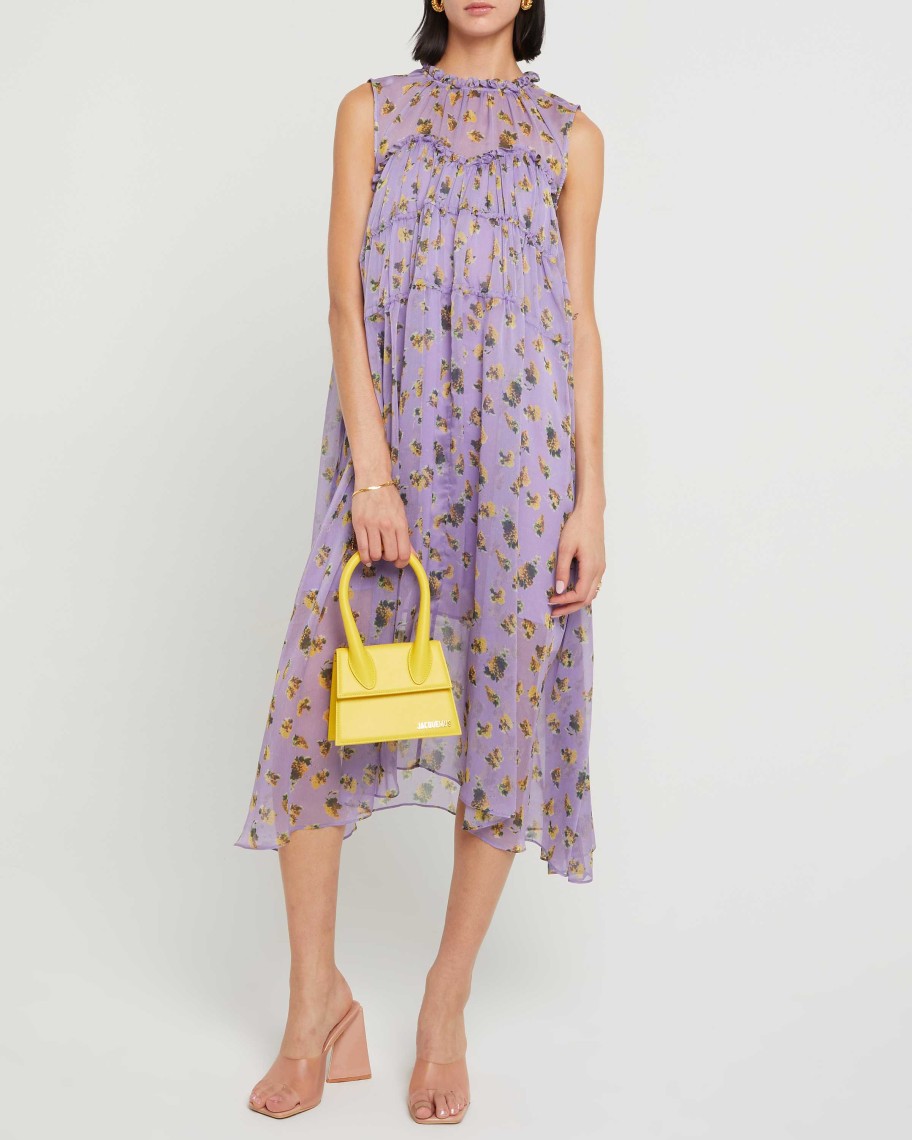 Clothing o.p.t | Samia Dress Purple Floral