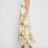 Clothing o.p.t | Scarlet Maxi Dress Beige Floral