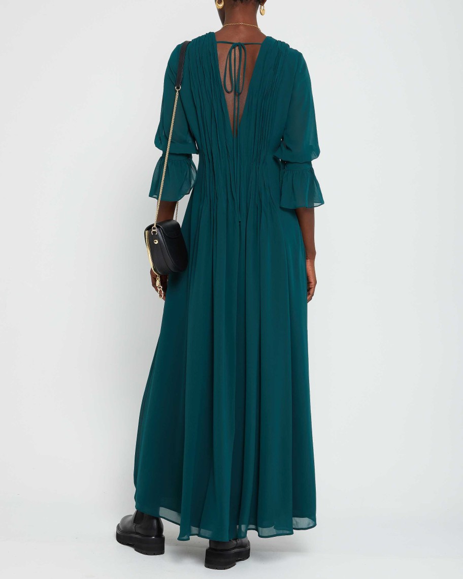 Clothing CAARA | Millie Dress Dark Green