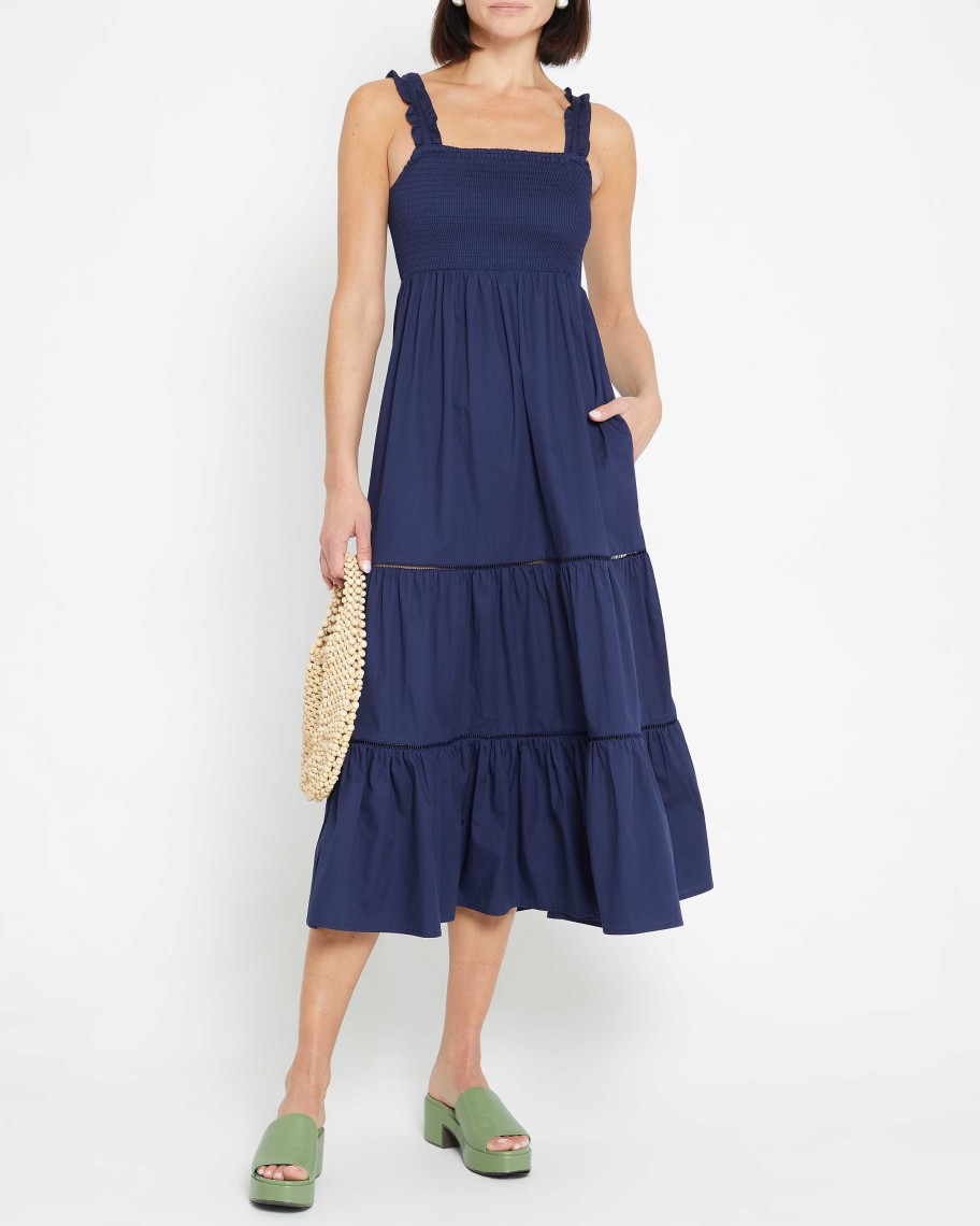 Clothing o.p.t | Colette Cotton Dress Navy